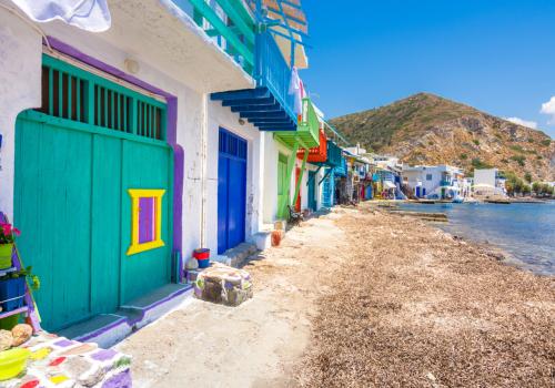 Milos Kimolos Poliegos Catamaran Cruise - Klima Beach