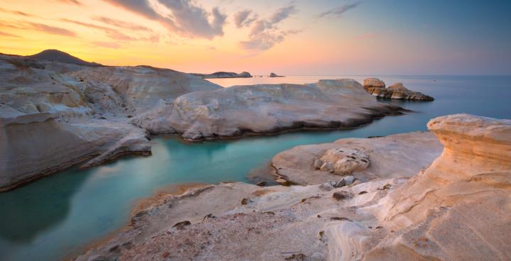 Milos Private Catamaran Tour - Sunset in Sarakiniko